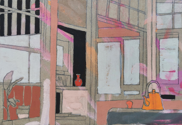 intérieur II - 21x30 - tempera